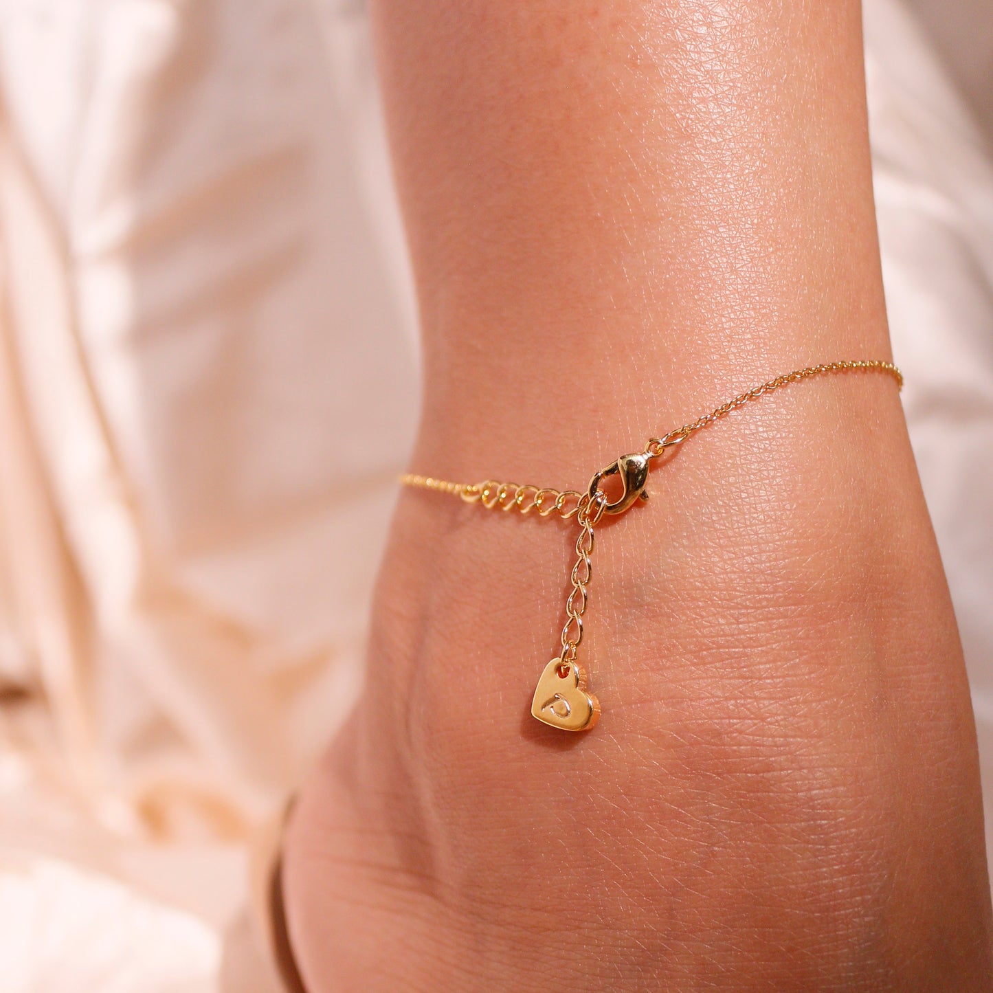 Tiny gold cubic anklet dainty cute anklets best gift for her gold summer anklets