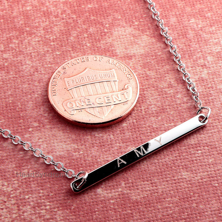 Buy Custom Engraved Necklace - Personalized 16K Plated Jewelry for a Meaningful Gift at Petite Boutique