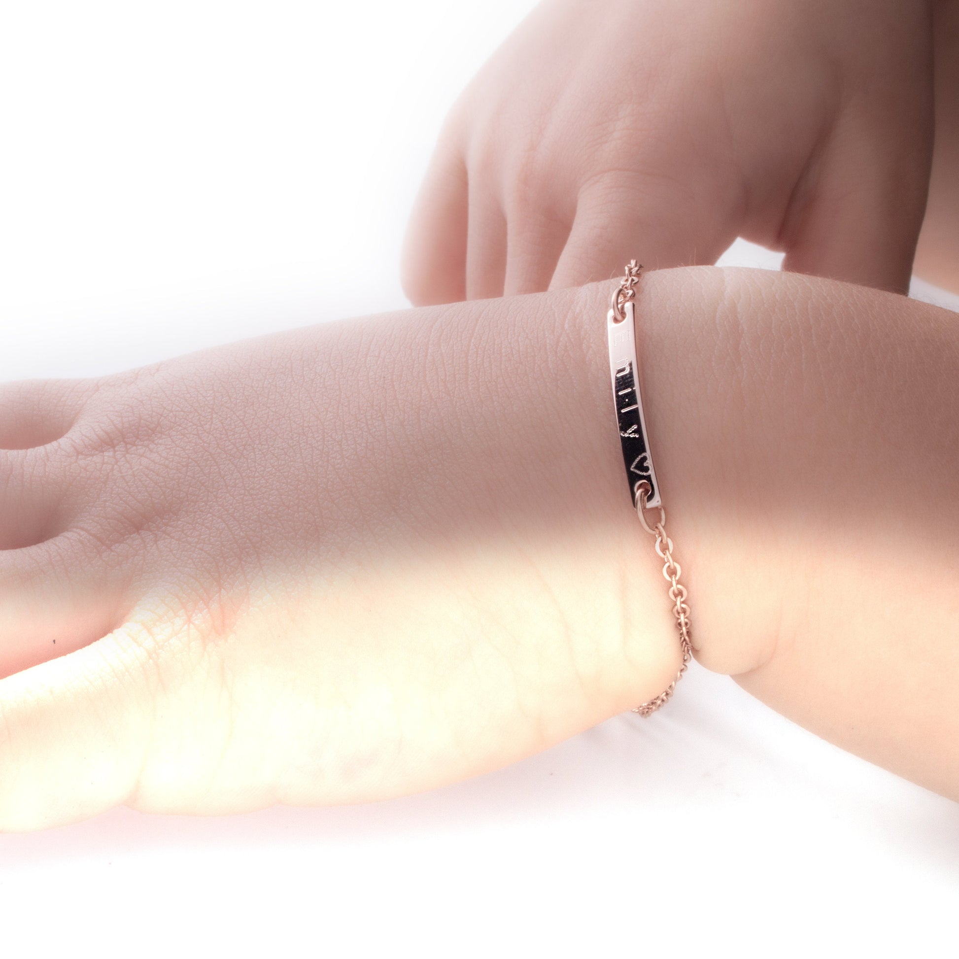Buy Personalized Baby Name Bracelet in 16K Gold at Petite Boutique