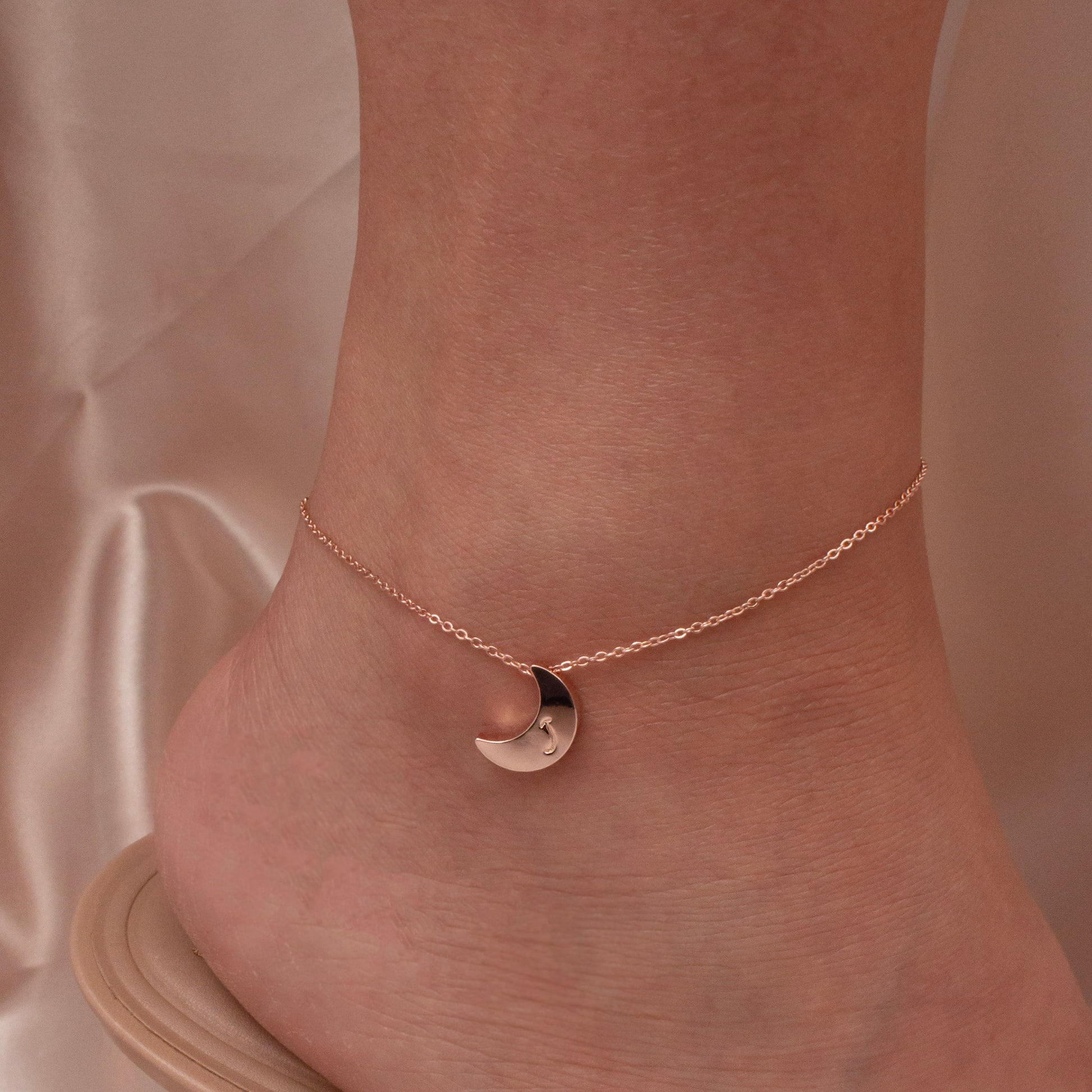 Petite Boutique Dainty Star Pendant Anklet Hand Stamped Ankle Bracelets Summer Anklets Gold / 01 Gothic