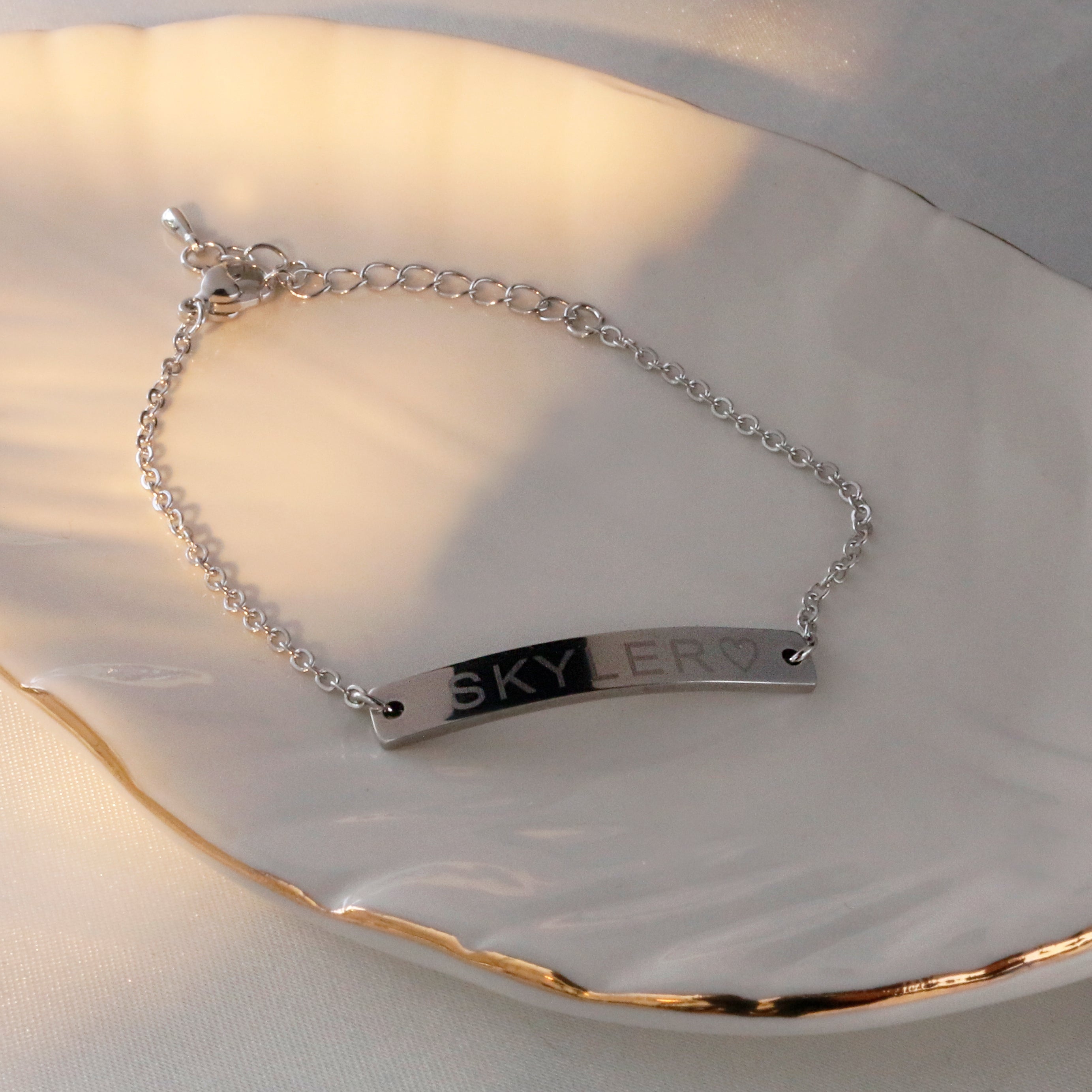 Nameplate Bracelet - Zoe Lev Jewelry