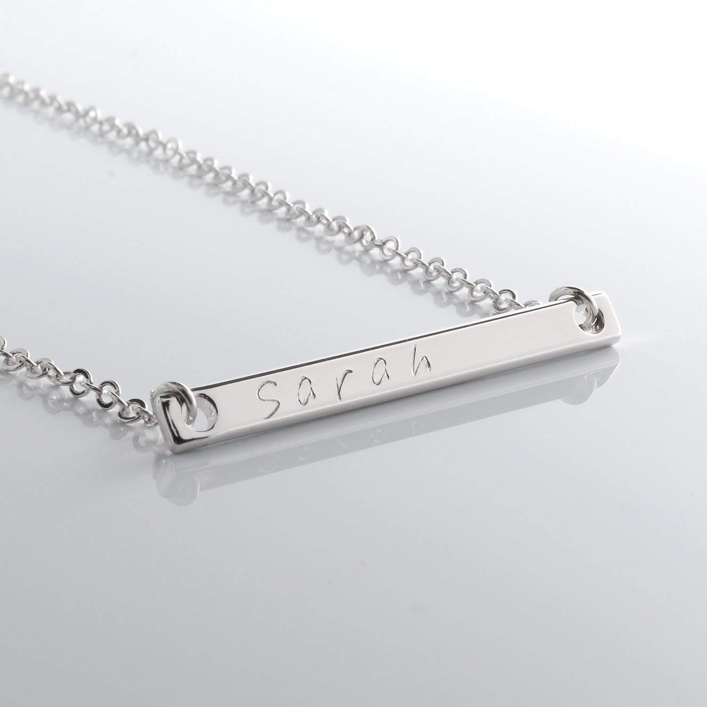 Engravable Name Bar Necklace