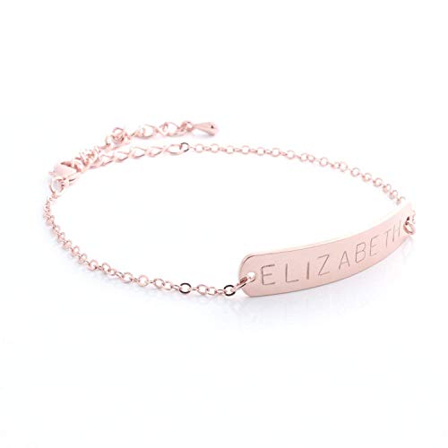 Personalized Monogram Round Bar Anklet