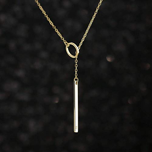 Personalized Toggle Necklace in Gold