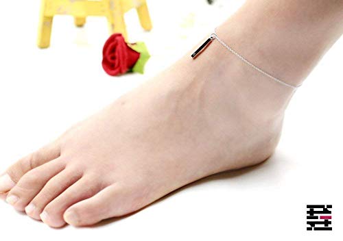 Customized Modern Deign Vertical Initial Anklet
