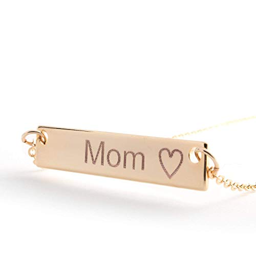 Customized Dainty Bar Necklace Special Gifts