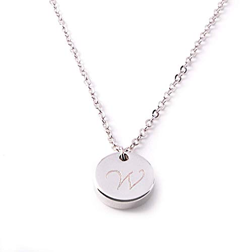 Personalize Initial Disc Necklace Best Graduation Day gift