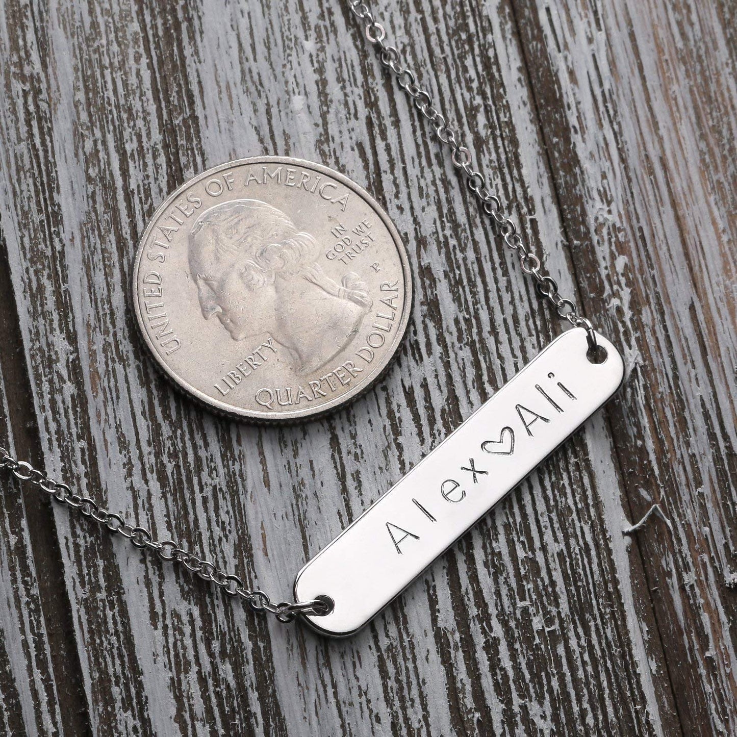 Custom Nameplate Necklace With design fonts