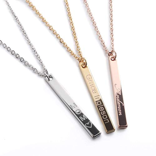 Vertical Personalized Name Necklace for gift