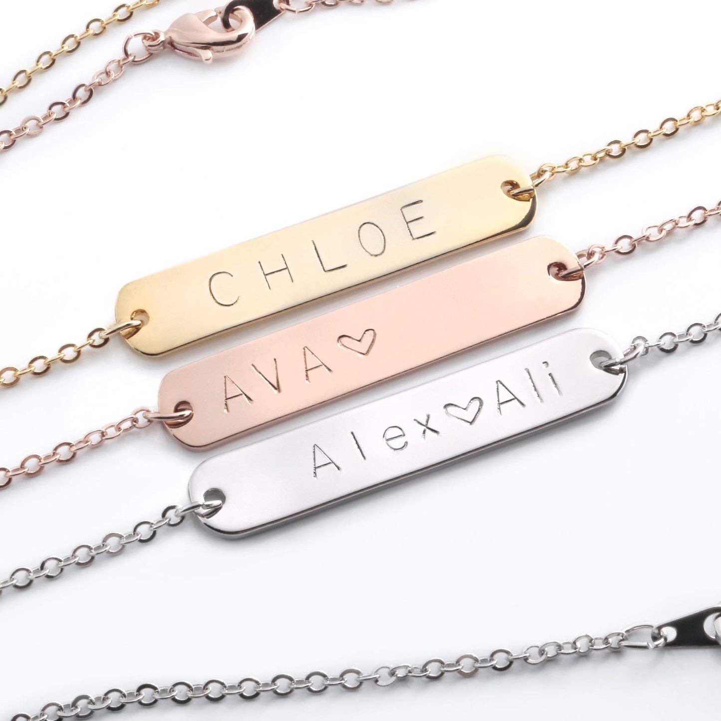 Custom Nameplate Necklace With design fonts
