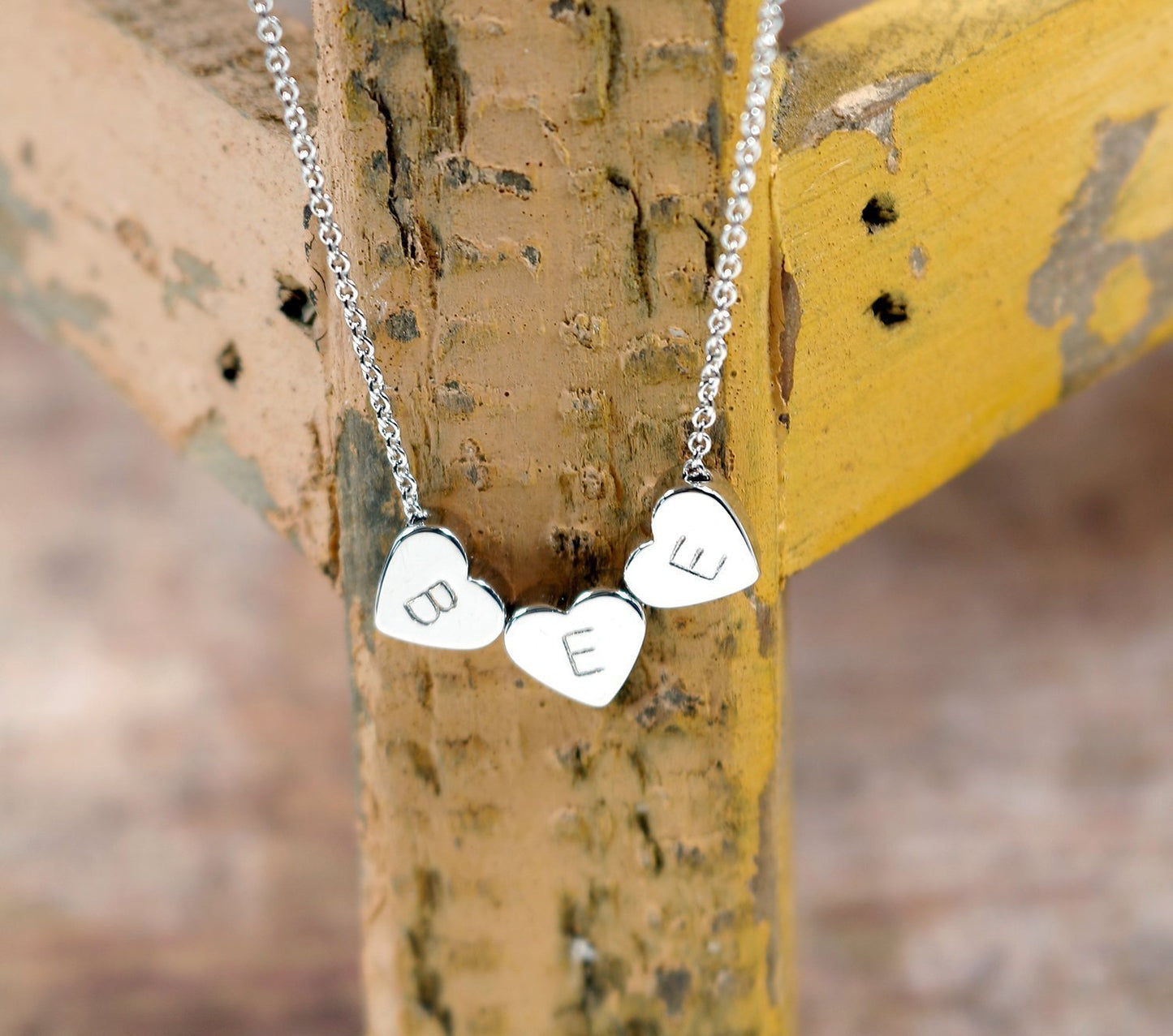 A Tiny Heart Initial Necklace