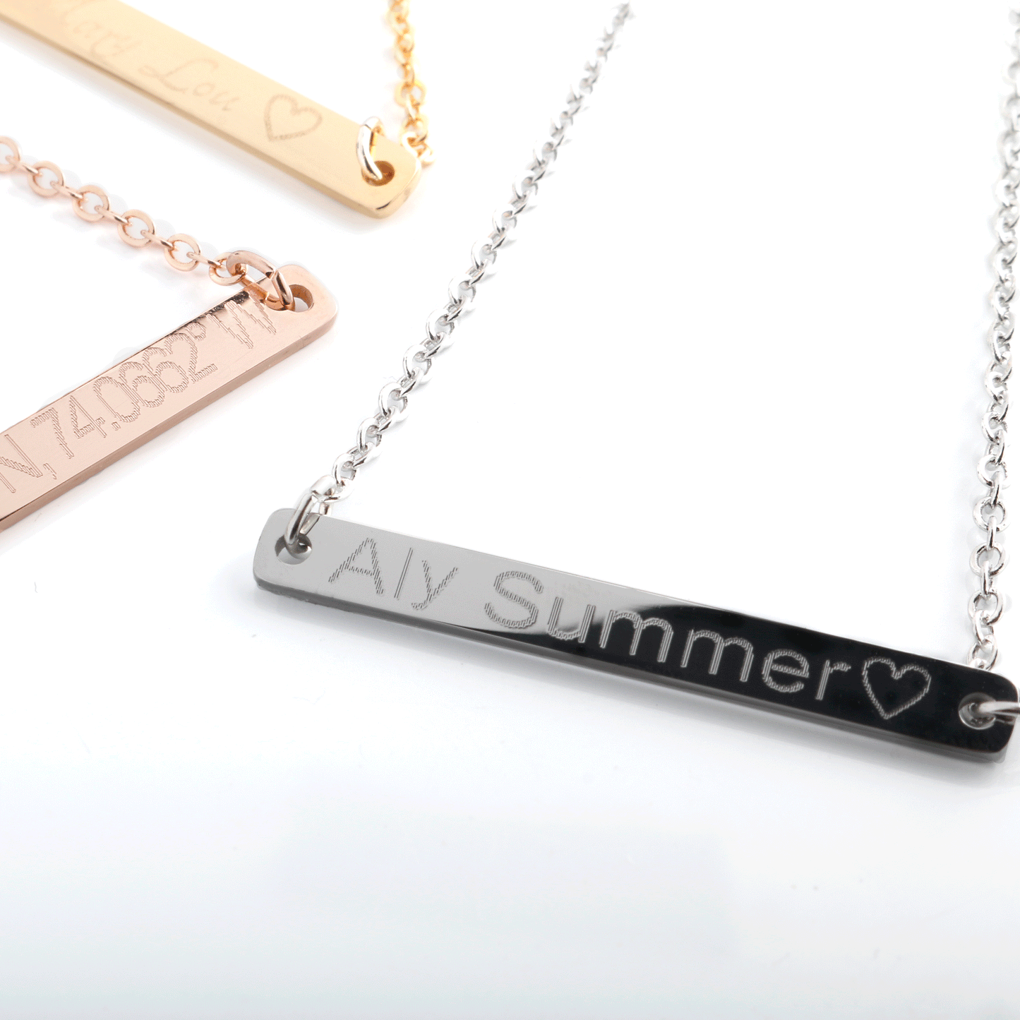 Necklaces Your Name Bar Necklace