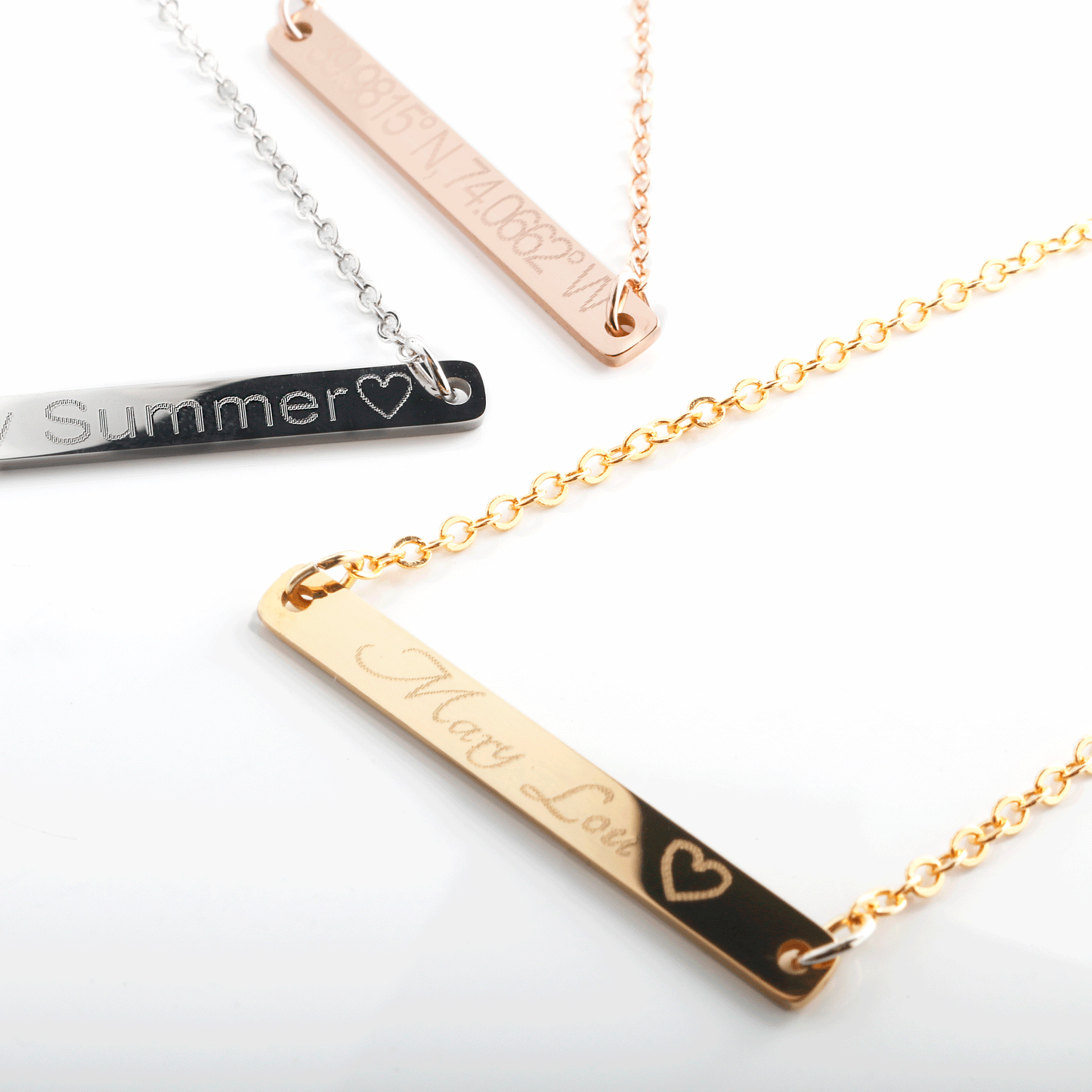 Necklaces Your Name Bar Necklace