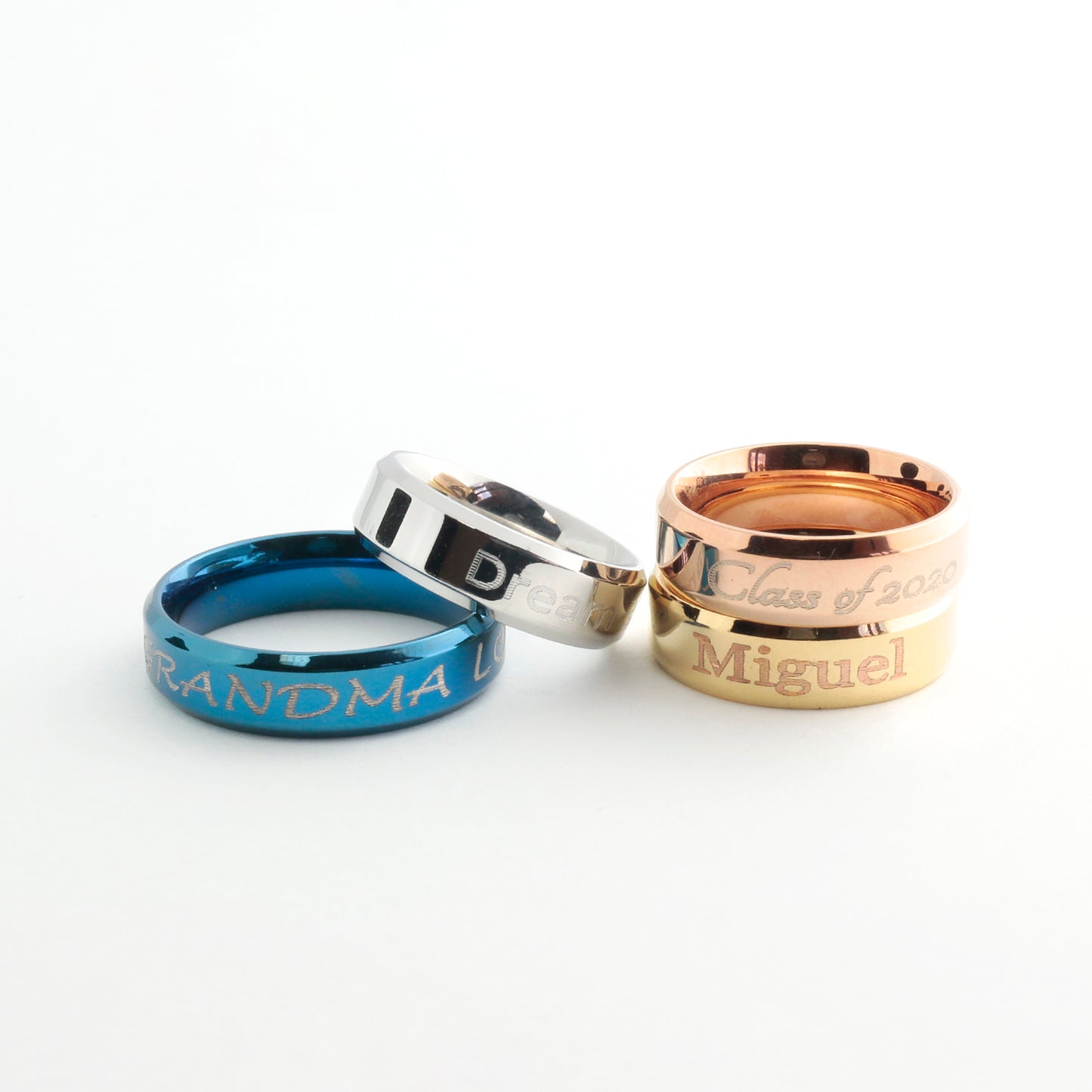 Buy Custom Delicate Name Ring - Personalized 16K Plated Jewelry at Petite Boutique