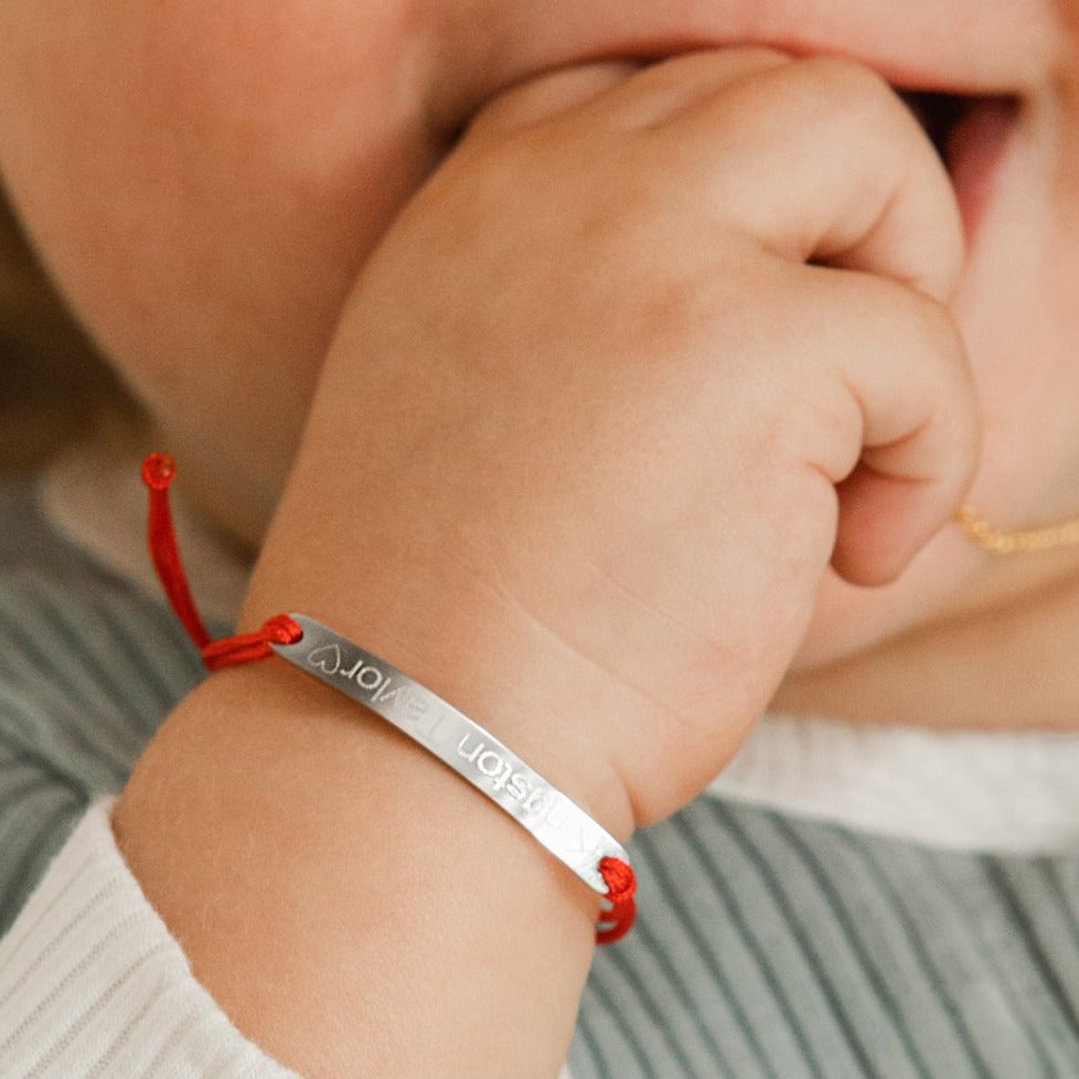 Engraved on sale baby bracelet