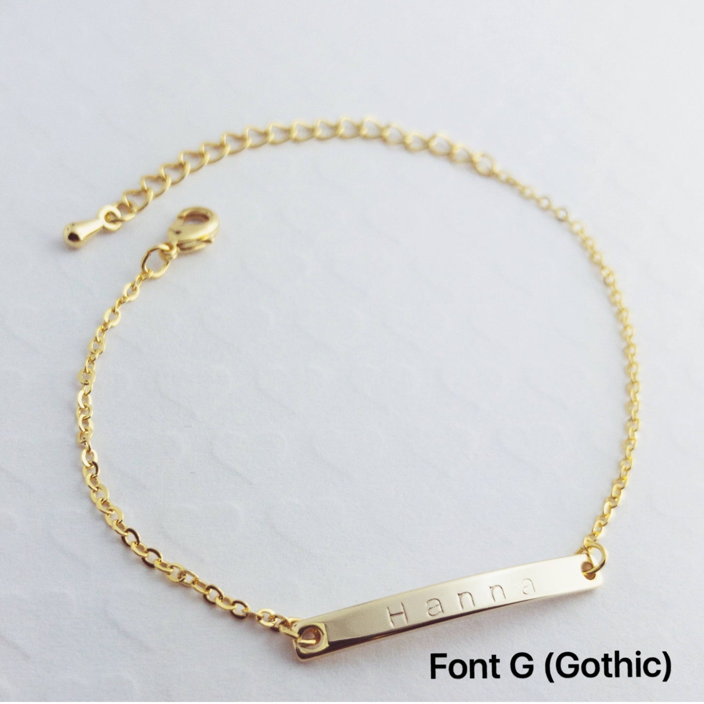 Customized Elegant Name Bar bracelet