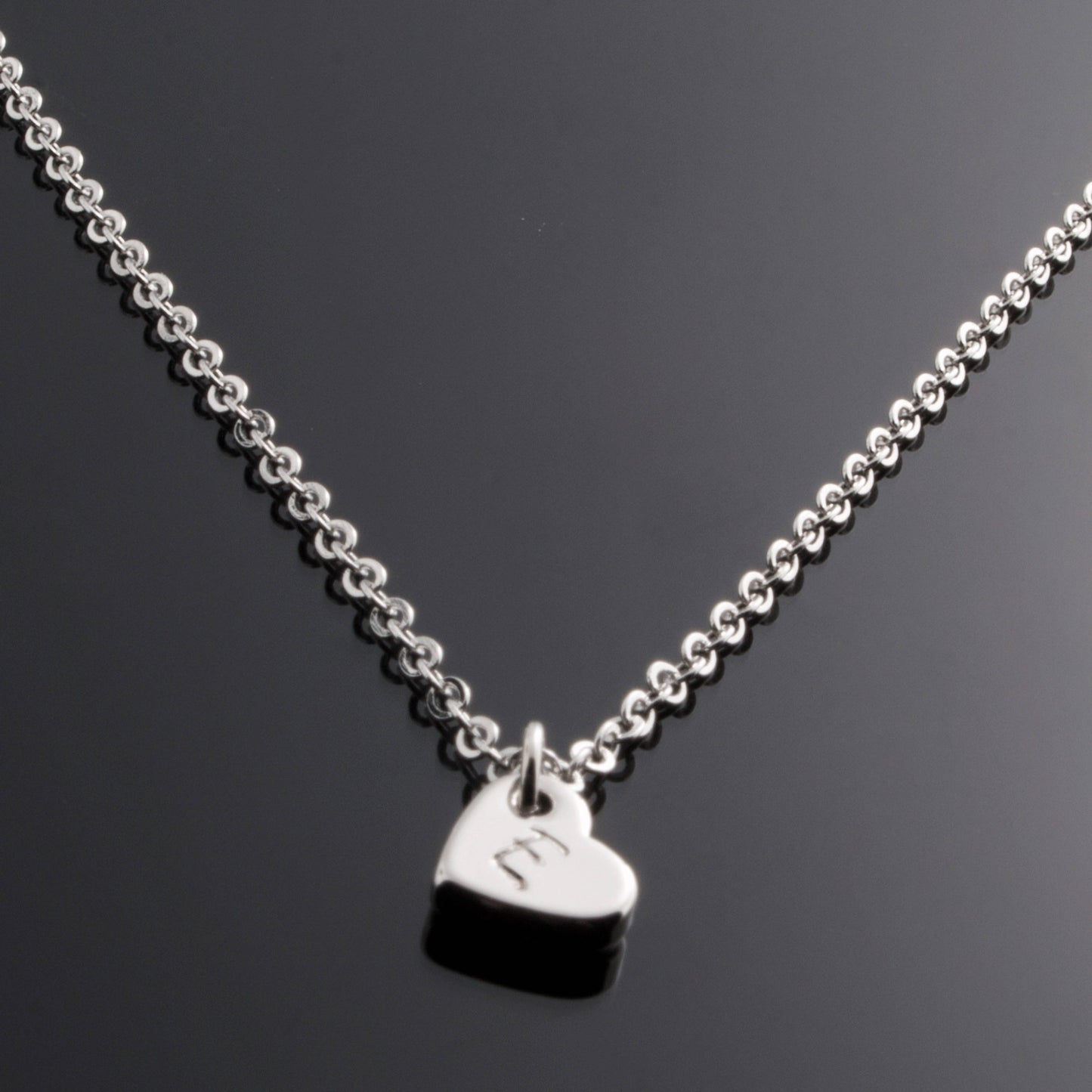 Customized Lovely Initial Heart Necklace