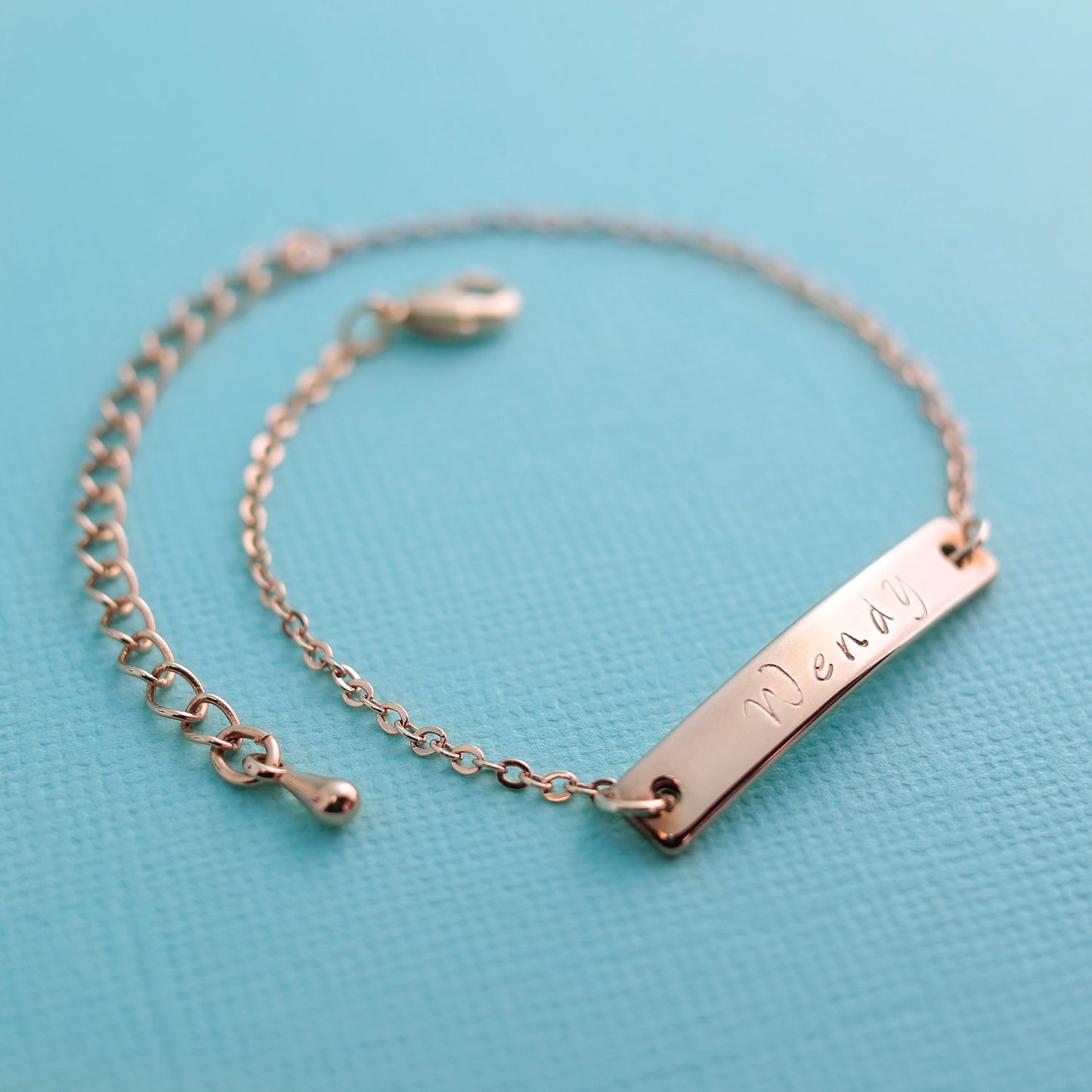 Buy Personalized Bar Letter Anklet - Elevate Your Style with Custom 16K Gold Plated Jewelry at Petite Boutique