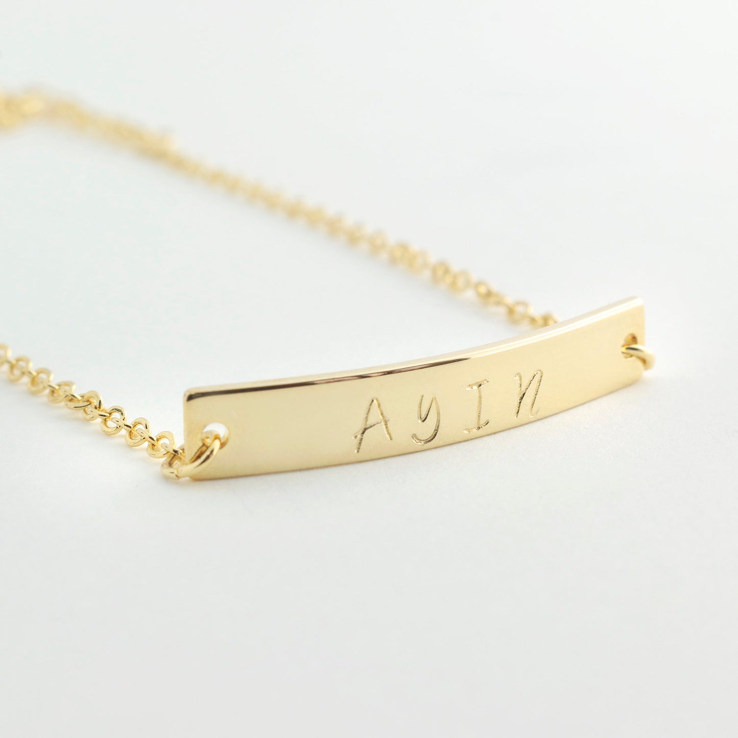Buy Personalized Bar Letter Anklet - Elevate Your Style with Custom 16K Gold Plated Jewelry at Petite Boutique